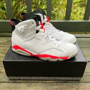 2014 Nike Air Jordan 6 White Infrared Sneakers Shoes Men’s Size 10.5